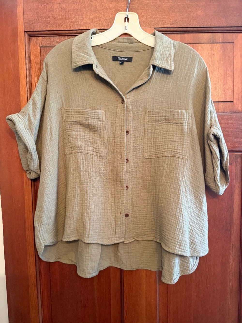 Madewell Green Blouse